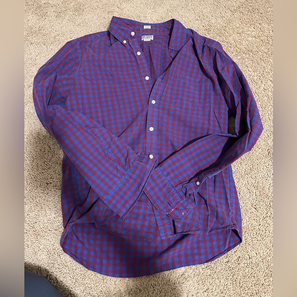 J. Crew Other - J. Crew Slim Fit Blue and Red Checkered Shirt
